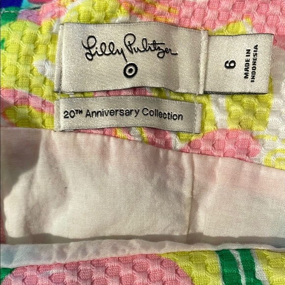 Lilly Pulitzer Floral Sleeveless Dress - Pink, Green, Yellow Sz 6 - Picture 5 of 6